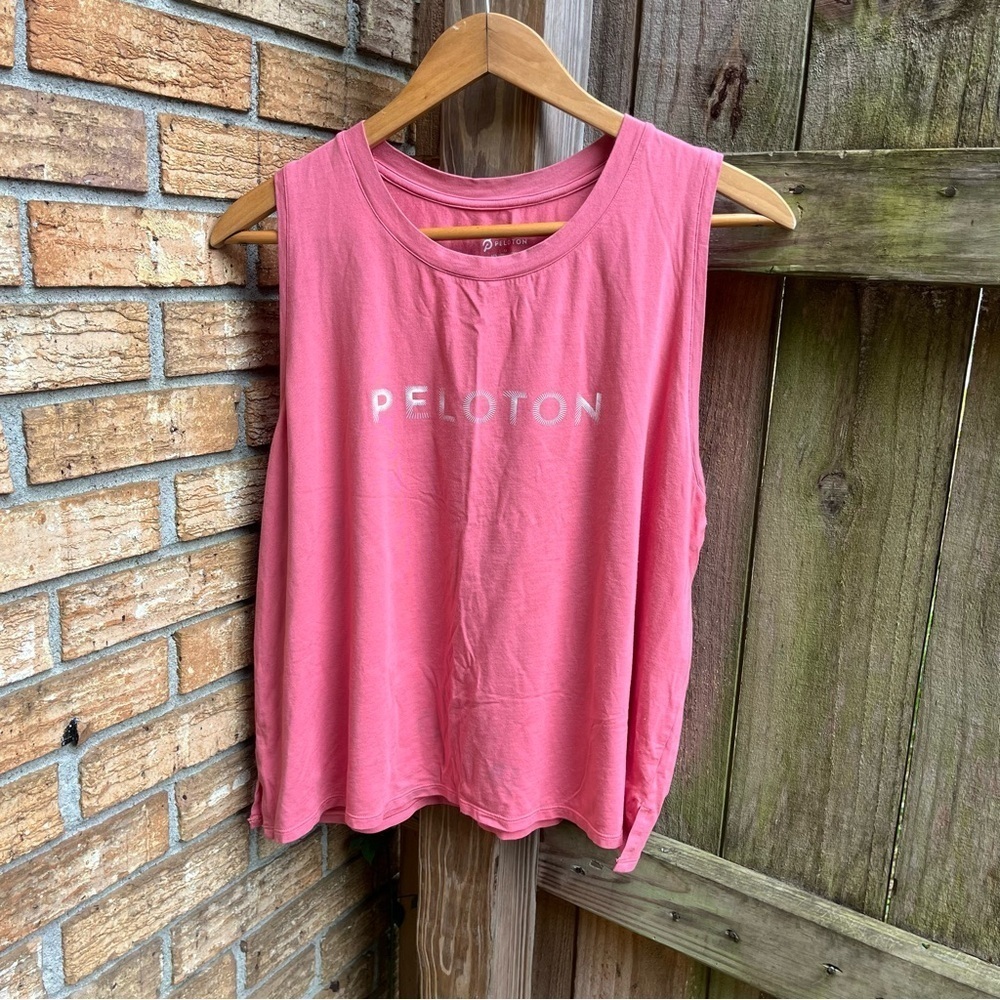 Peloton Coral Sleeveless Muscle Tee